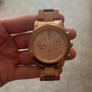 Rose gold Michael Kors watch - some wear and tear